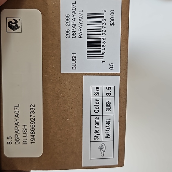 NIB Mudd sandals, size 8.5, blush color - Picture 5 of 5